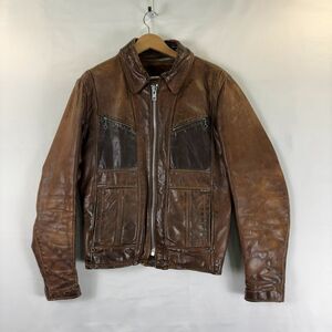 Schott NYC Rare Men's Vintage Leather Jacket Size 42